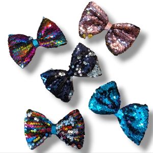 Lot of Large Sequin hair bows